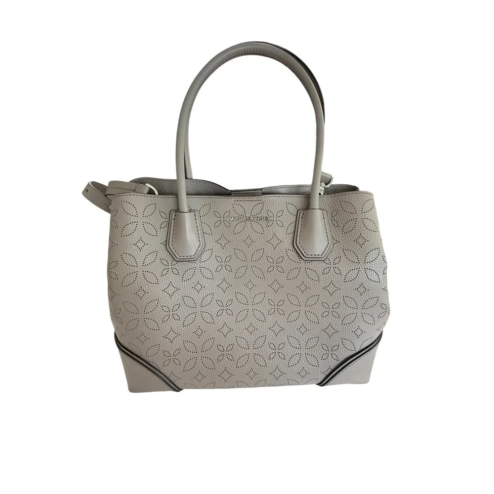 Michael‎ Kors Mercer Gallery Perforated Leather Crossbody  Bag Laser Cut Floral